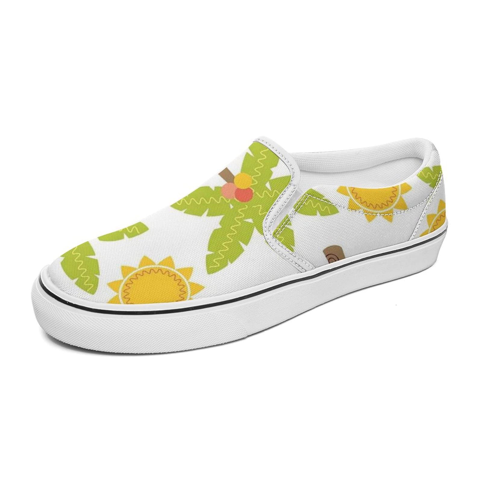 Unisex Slip-On Sneakers - Low Top Casual Canvas Loafers with Non-Slip Sole | Comfortable Walking Shoes for Men & Women | Perfect for Work, Travel & Everyday Wear