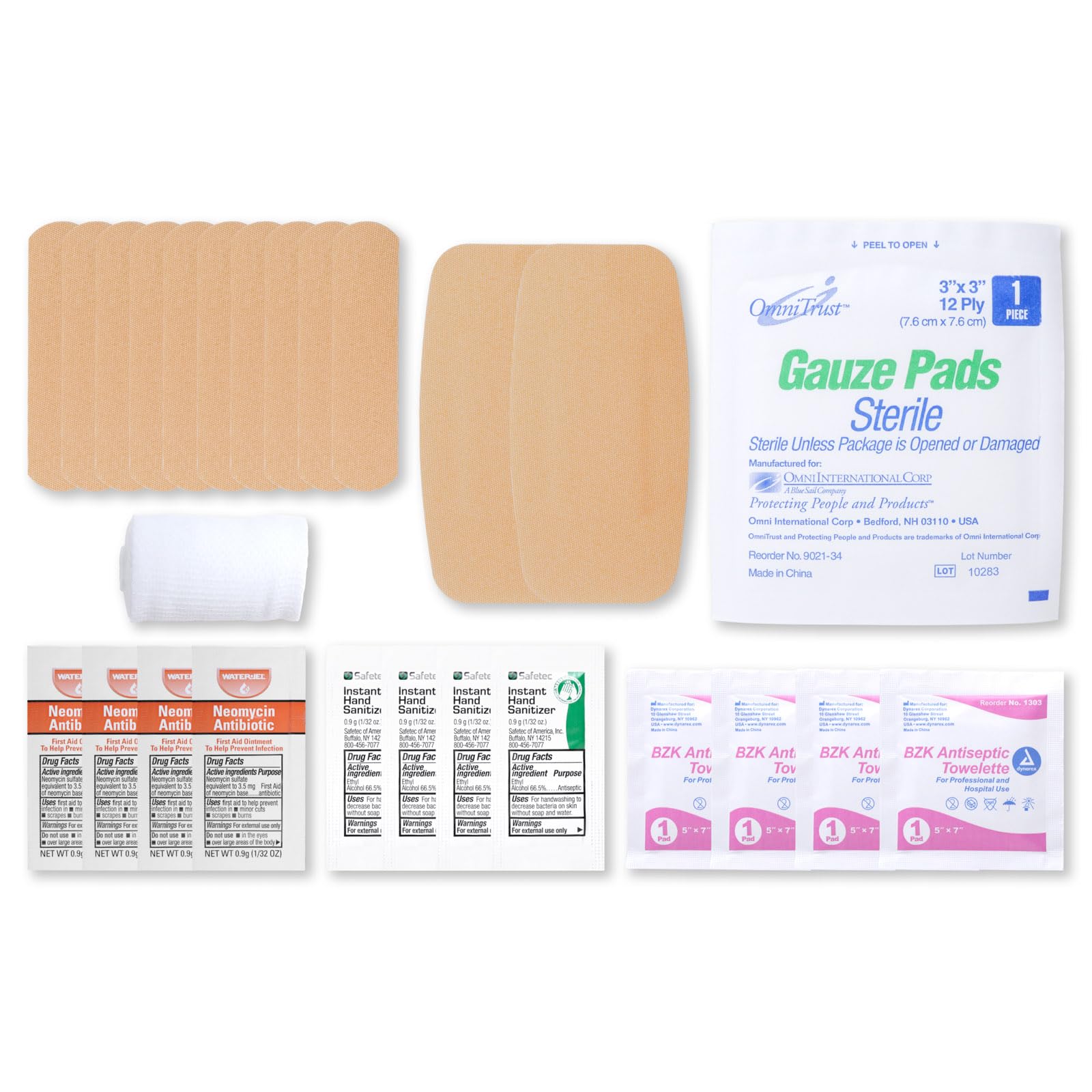 MFASCO 50-Piece First Aid Kit for Cuts & Scrapes - Compact Travel Size Medical Kit with Bandages, Antiseptic Wipes & Gauze - Perfect for Car, Hiking, Camping, Office & School Use - Portable Emergency Kit for Parents, Teachers & Outdoor Enthusiasts