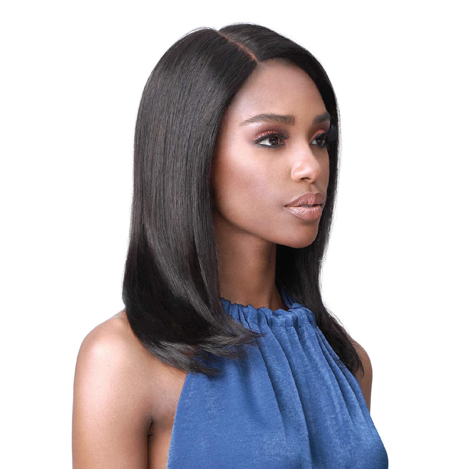BOBBI BOSS Unprocessed 100% Human Hair 360 Lace Wig MHLF417 Dejah (Natural Black) - Perfect for Daily Wear, Cosplay & Special Occasions