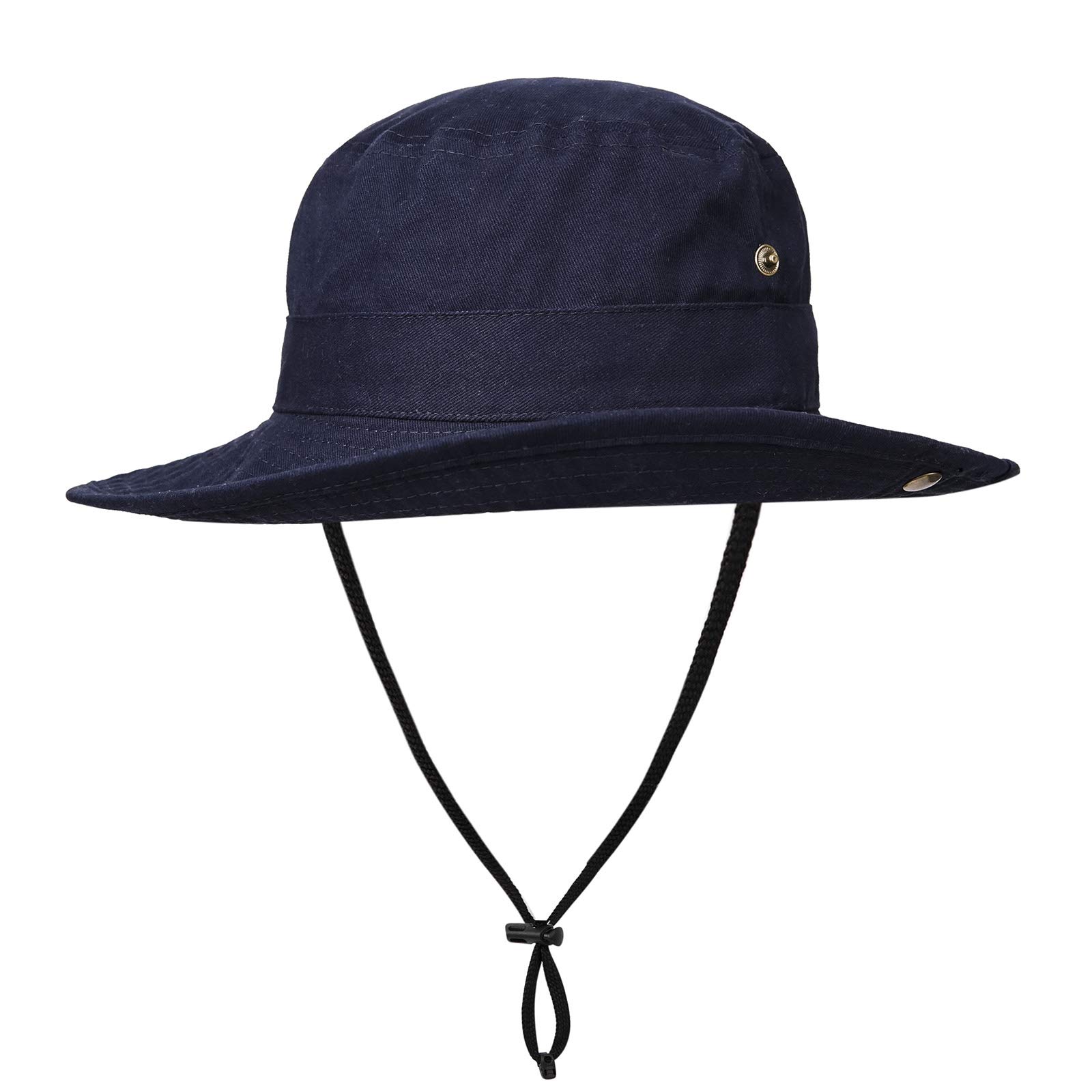 Men's Wide Brim Cotton Boonie Sun Hat - UPF 50+ Sun Protection, Breathable & Foldable for Fishing, Hiking, Beach & Outdoor Activities