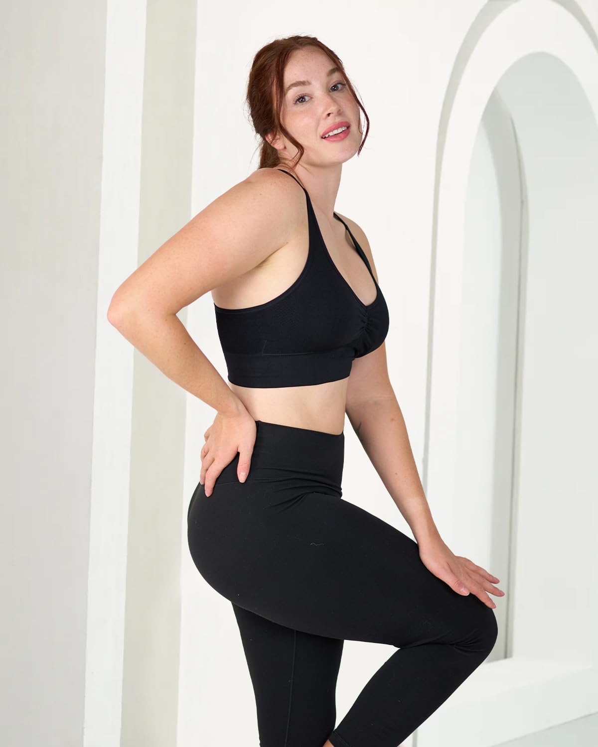 Coobie Seamless Fusion Racerback Sports Bra for Women - Comfortable Workout & Yoga Bra - Perfect for Running, Gym & Active Lifestyle