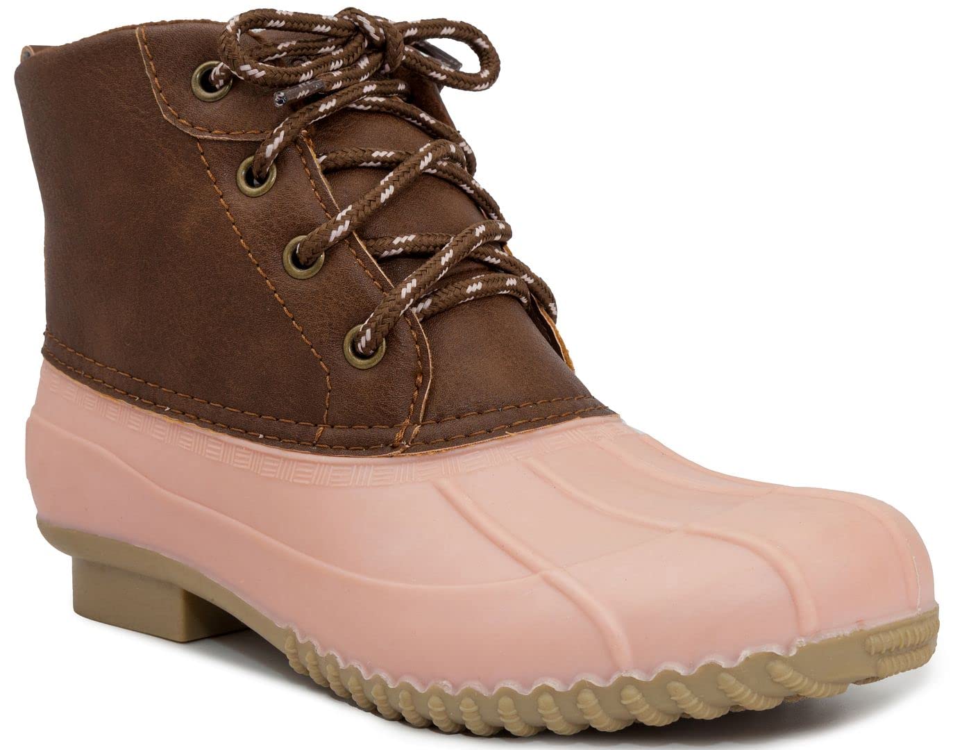 London Fog Women's Winley Duck Boot - Waterproof Winter Ankle Boots for Women, Slip Resistant & Warm - Perfect for Snow, Rain & Outdoor Activities