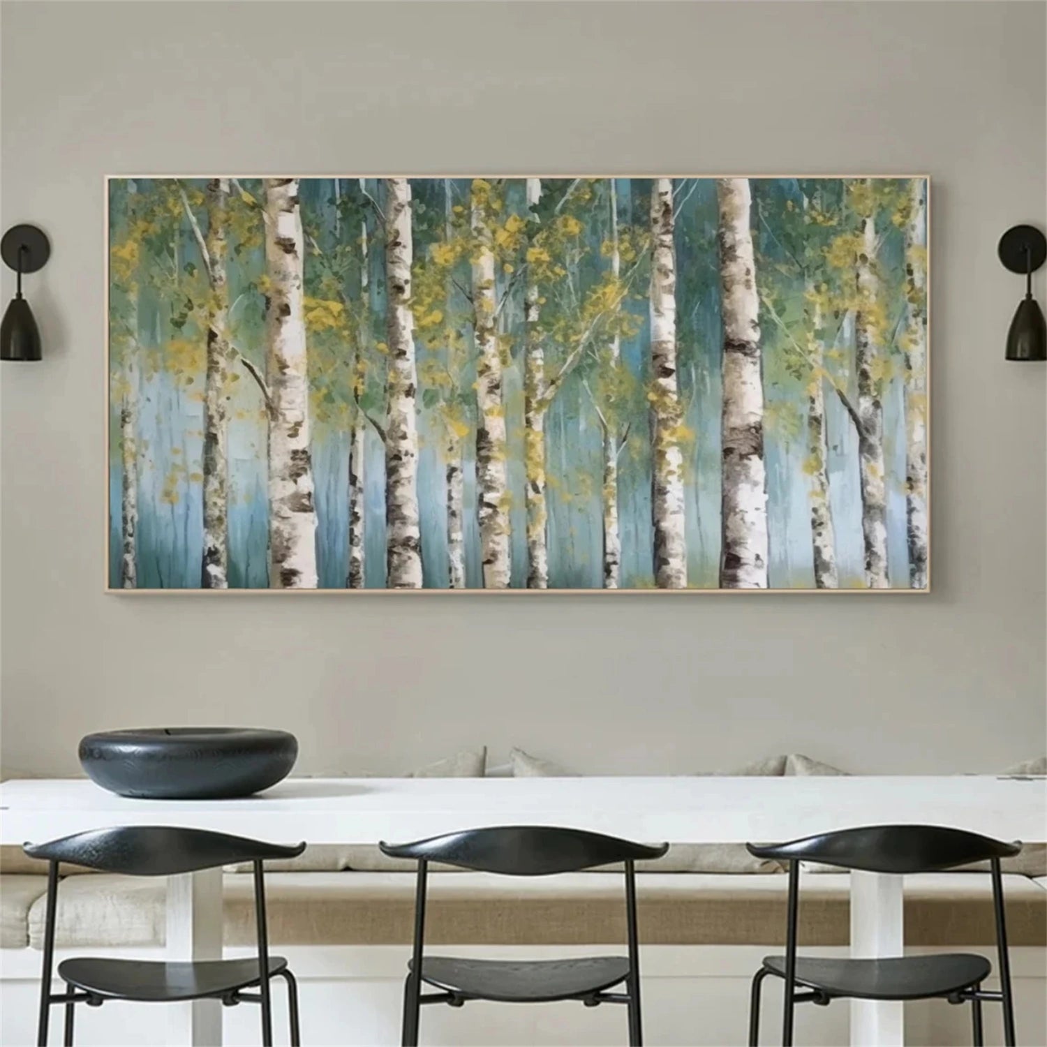 Flower and Tree Painting #FT114 - Handmade Canvas Wall Art for Home & Office Decor | Perfect for Living Room, Bedroom, or Gift