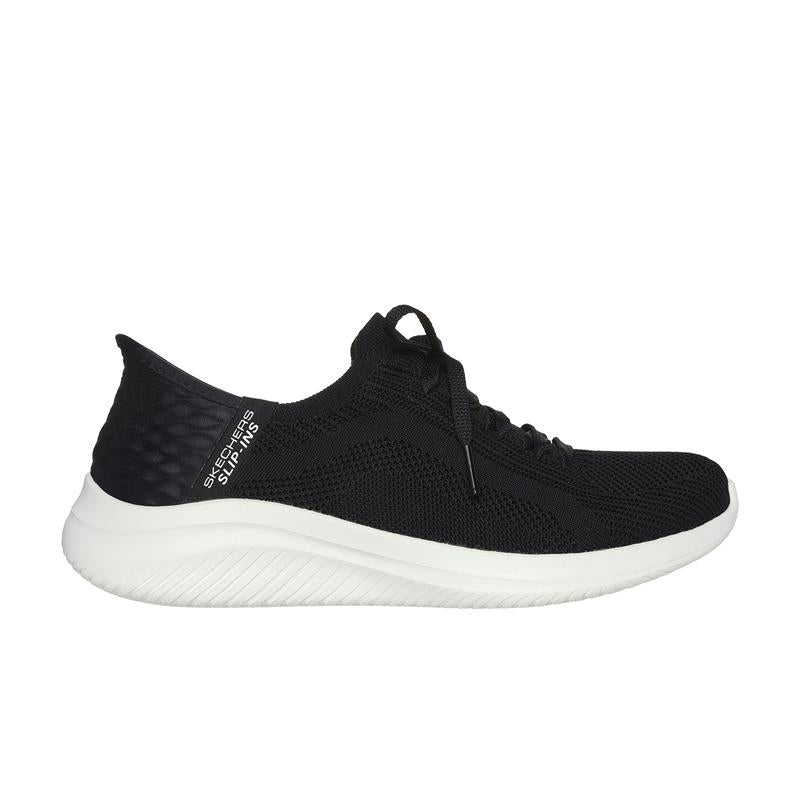 SLIP INS Ultra Flex 3.0 Women's Comfortable Slip-On Sneakers - Black (149710/BLK) - Perfect for Walking, Running & Casual Wear