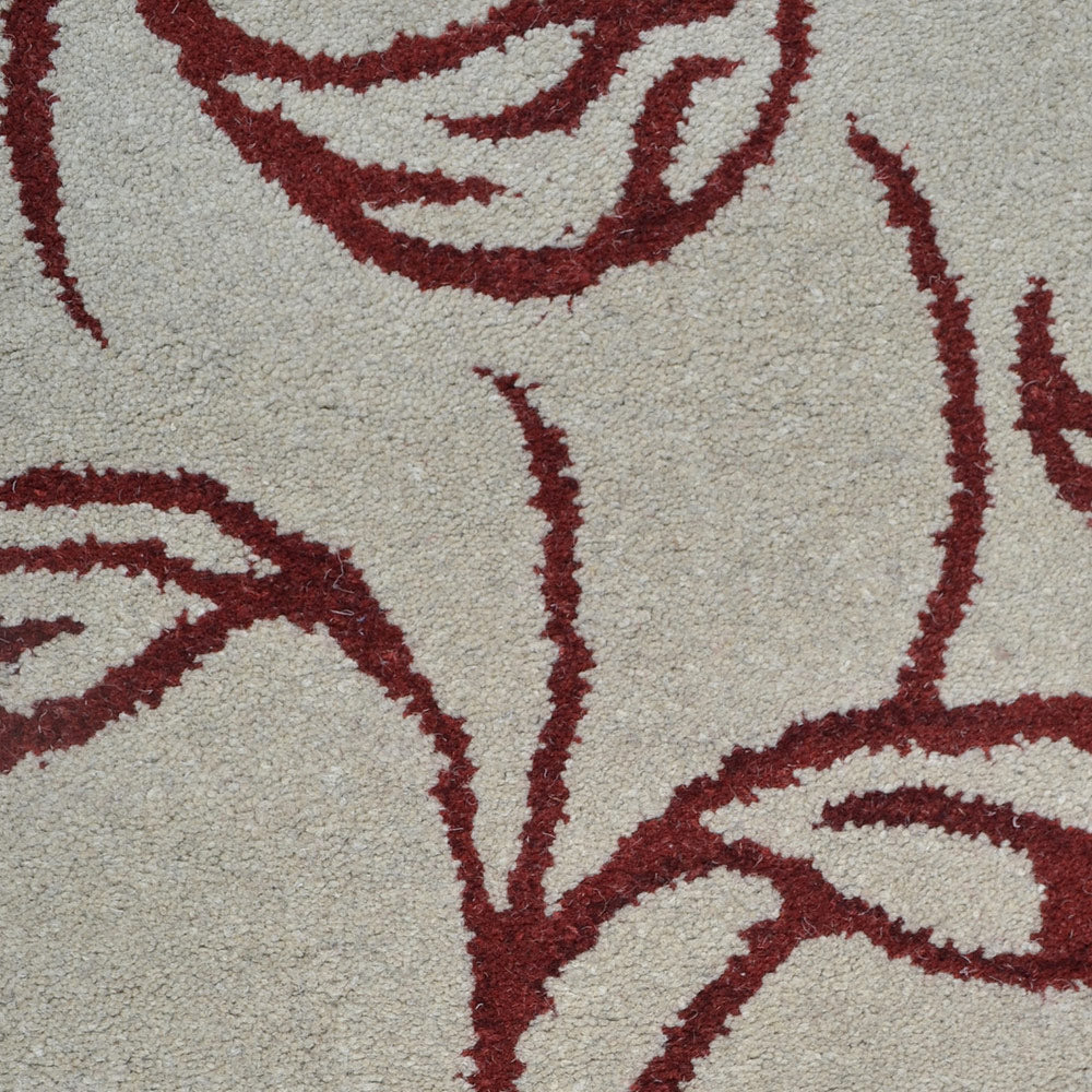 Hand Tufted Campanula Wool Area Rug - Soft Floral Bohemian Design for Living Room, Bedroom & Nursery Decor