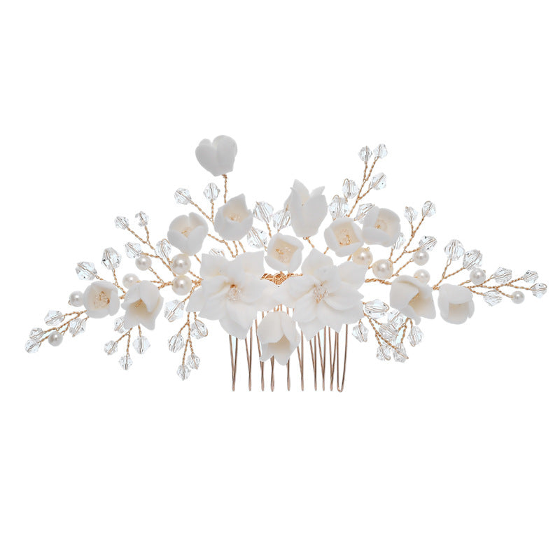 Elegant Bridal Gold Hair Comb & Pin Set (S8204) - Perfect for Weddings, Prom, and Special Occasions - Wholesale Bulk Orders Available