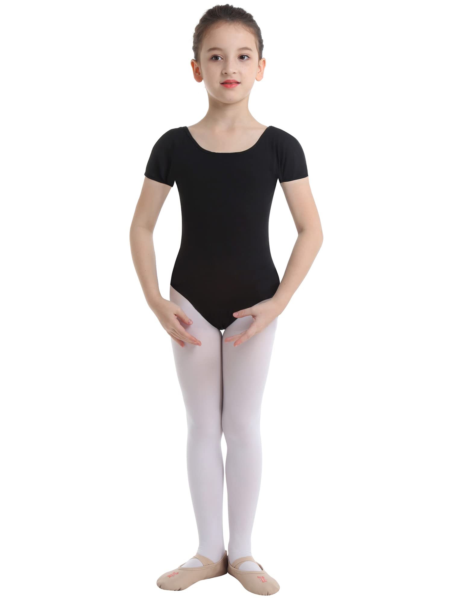 YEAHDOR Girls Ballet Leotard - Stretchy Dance Bodysuit for Kids Gymnastics & Ballet Performance - Perfect for Dance Class, Recitals & Ballet Practice
