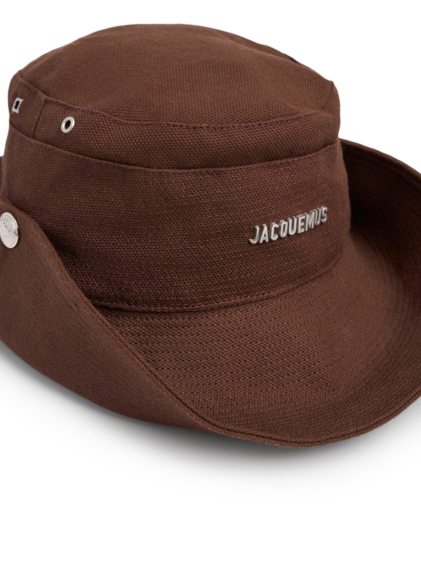 Jacquemus Le Bob de Nimes Hat - Brown Cotton Bucket Hat for Women | Casual Summer Beach Outfit Accessory