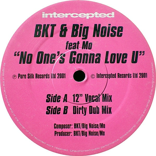BKT Big Noise Mo - No One's Gonna Love U 12