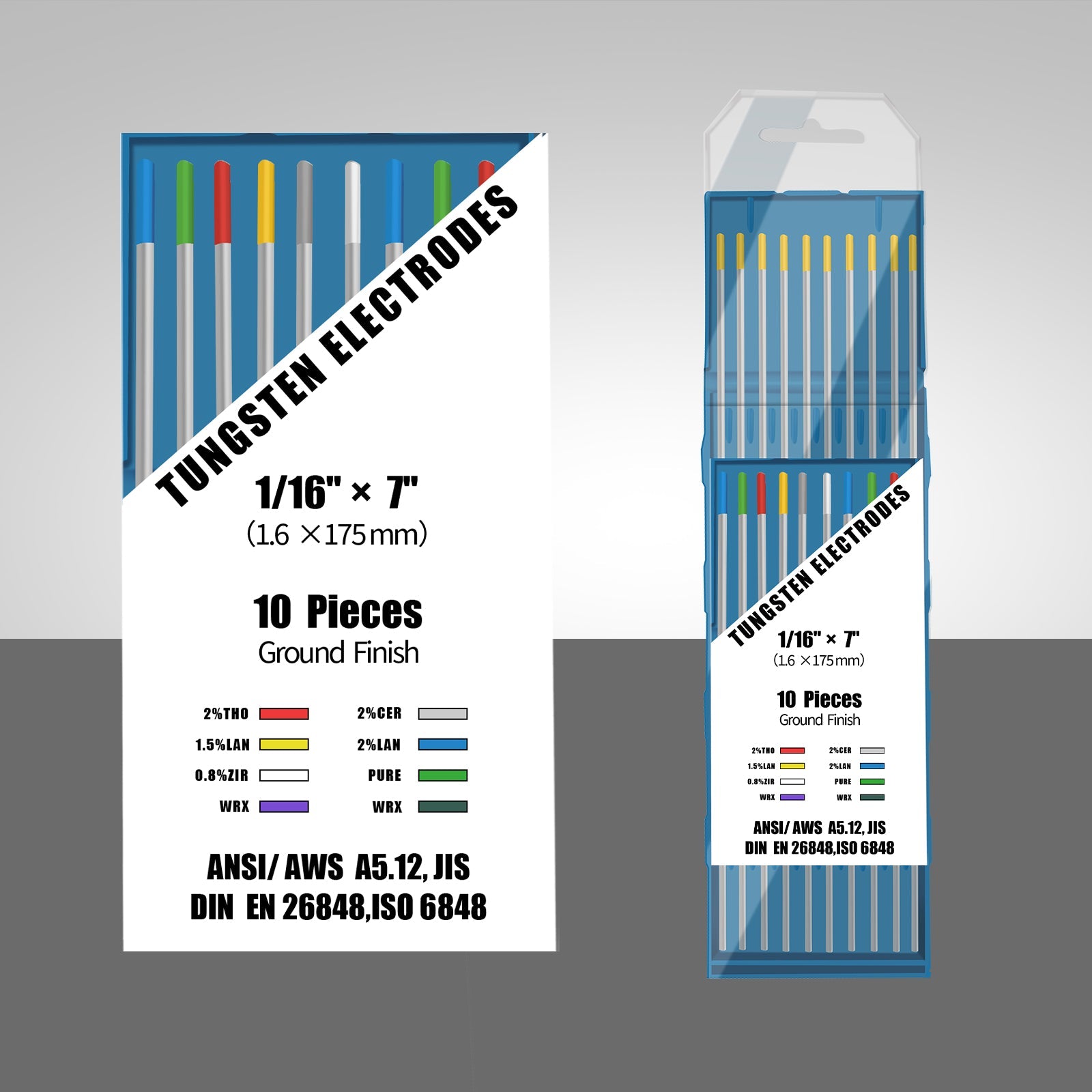 Premium SSimder WL15 Gold TIG Welding Tungsten Electrodes (10-Pack) - High Performance 2% Lanthanated for Stainless Steel & Aluminum - Perfect for DIY, Automotive & Metal Fabrication Projects
