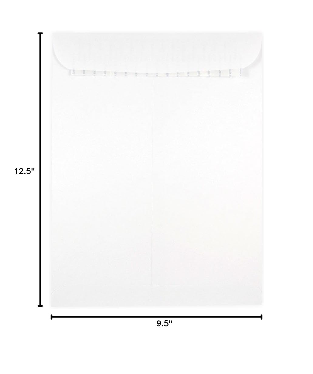 JAM PAPER 9.5x12.5 Peel & Seal Envelopes - White (50 Pack) for Office & Mailing