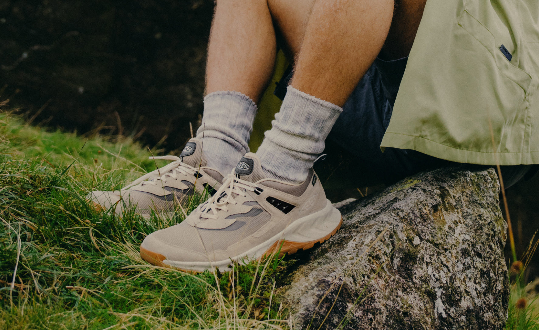 Men's Hightrail Waterproof Wide Hiking Shoes - Brindle/Birch | Durable Outdoor Trekking Boots for Hiking, Camping & Mountain Adventures