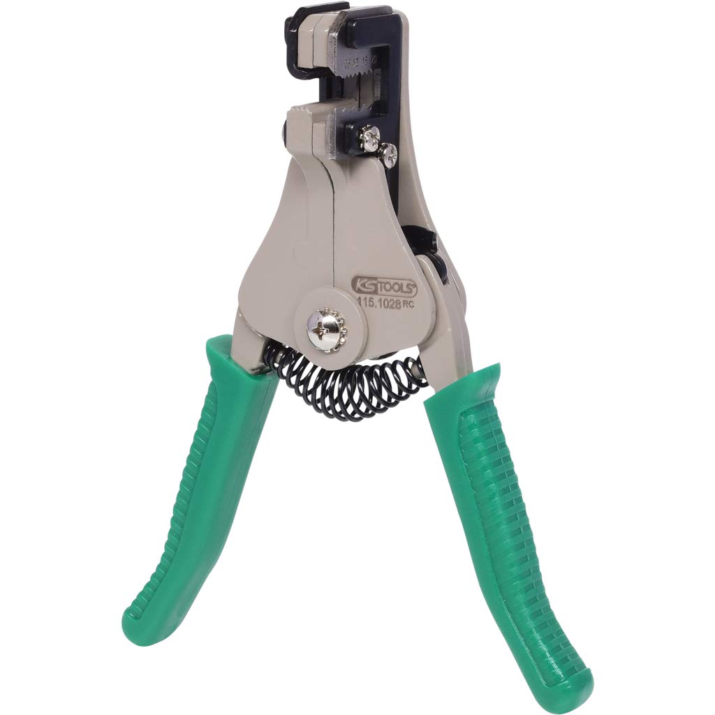 KS TOOLS Automatic Wire Stripper - Green, 0.5-2mm Wire Gauge | Professional Electrical Tool for DIY Projects, Home Repairs & Automotive Wiring