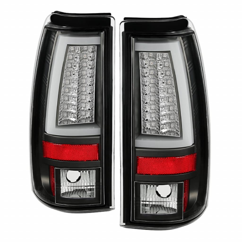 Spyder LED Tail Lights for GMC Sierra 1500/3500 Classic 2007 - Black Version 2 (Pair) 5081865 | Upgrade Your Truck's Style & Safety | Perfect for Night Driving & Off-Road Adventures
