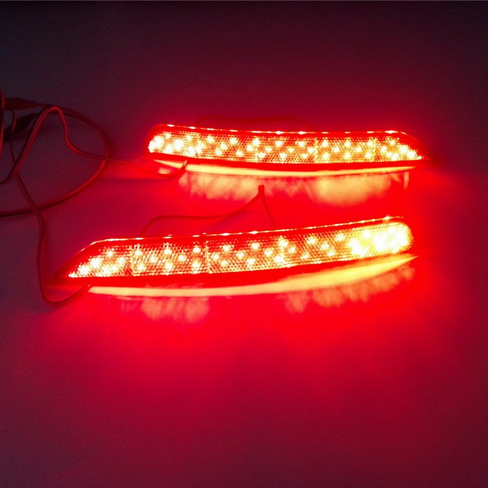 High Brightness LED Rear Bumper Brake Lights & Night Running Lights for Subaru Forester 2008-2018 - Perfect for Night Driving & Enhanced Safety
