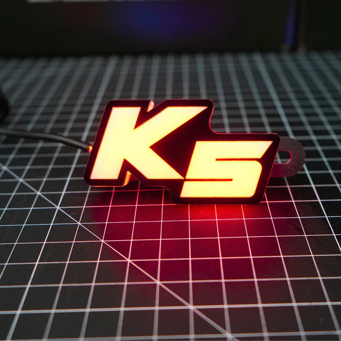 Kia K5 LED Emblem - Multicolor RGB Flowing Light Car Logo Badge for Customization | Perfect for Night Driving & Car Shows
