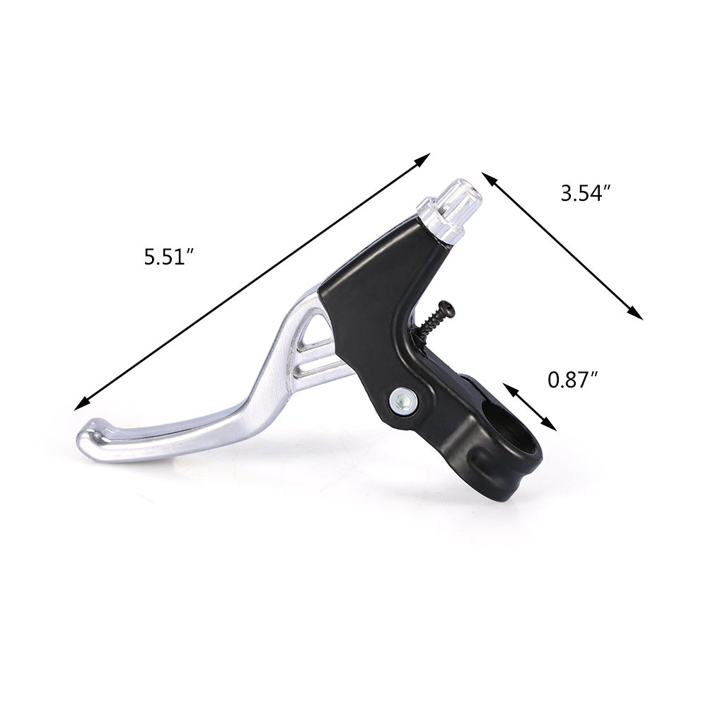 Yiio 1 Pair Universal Aluminum Alloy Bike Brake Levers - Fits Mountain Bikes, Kids Bikes, Folding Bikes, MTB & BMX (2.2cm Diameter) | Durable Handlebar Brake Levers for Cycling Safety & Comfort