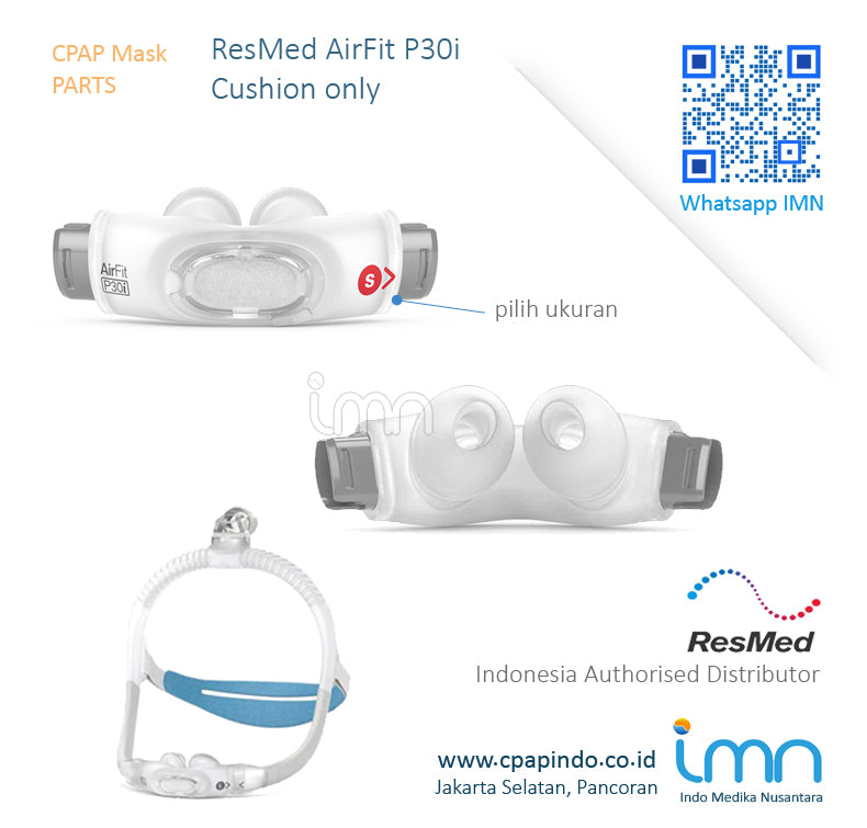 ResMed AirFit P30i Nasal Pillow Cushion for CPAP Machines - Comfortable Sleep Solution for Sleep Apnea & Snoring Relief - Perfect for Home & Travel Use