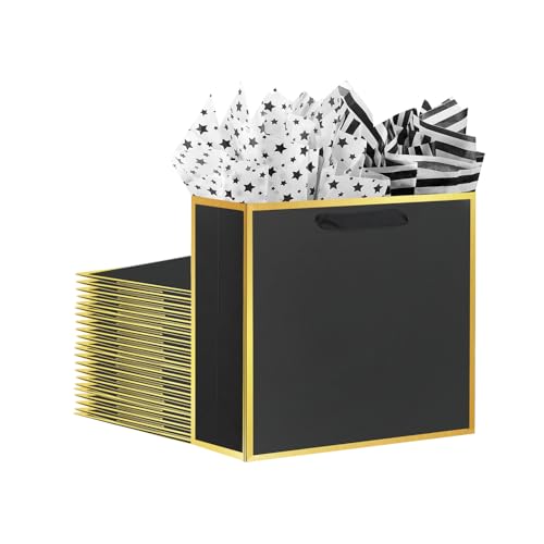 Black with Gold Frame