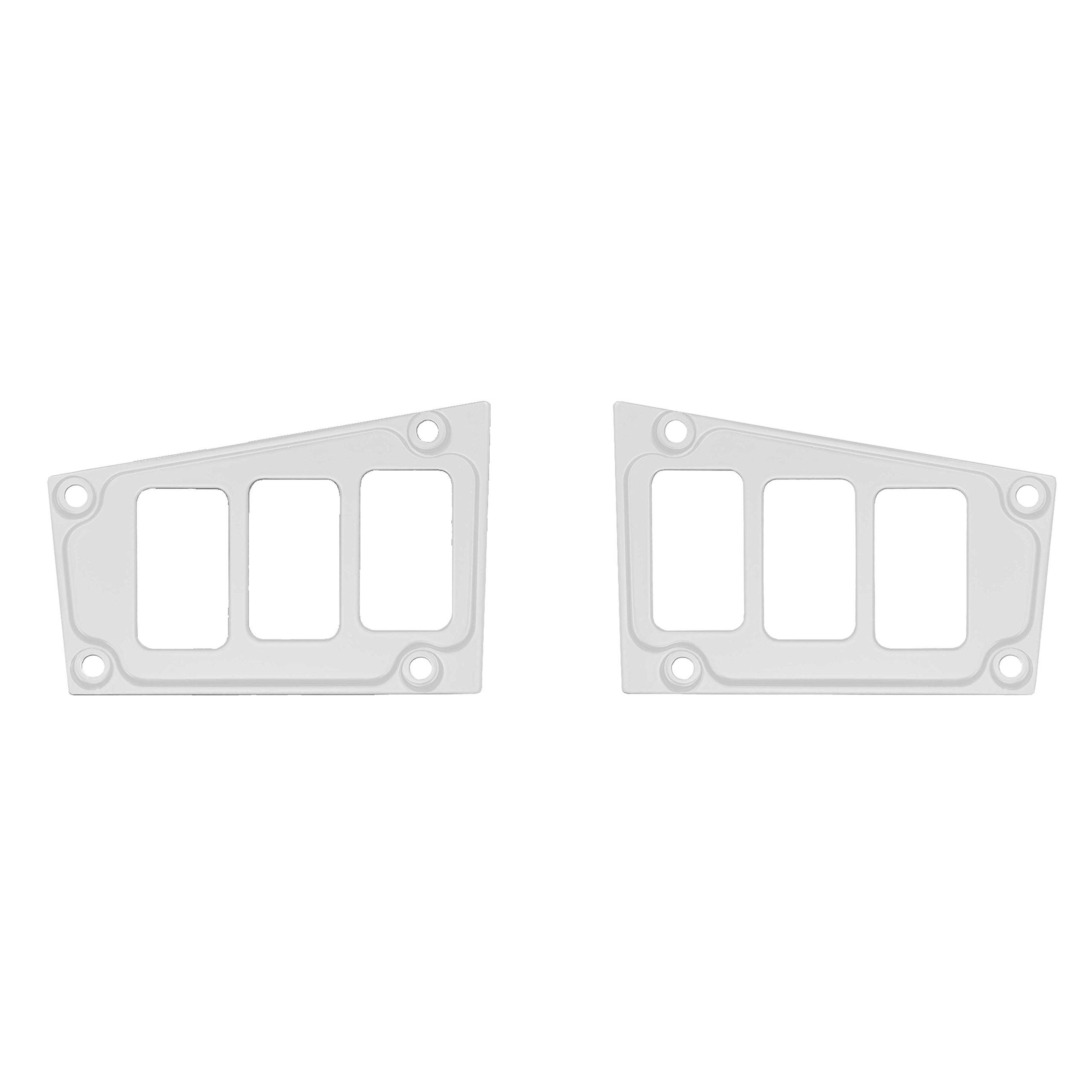 STV Motorsports 2017-2018 Polaris RZR XP 1000 RIDE COMMAND Custom Switch Dash Panel Plates with 4 Free Rocker Switches - 100% Made in USA (White) - Perfect for Off-Roading, UTV Adventures & Custom Vehicle Upgrades