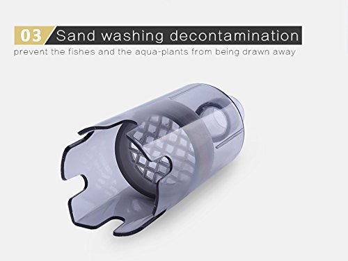Electric Aquarium Gravel Cleaner - Auto Water Filter Pump for Fish Tank Maintenance