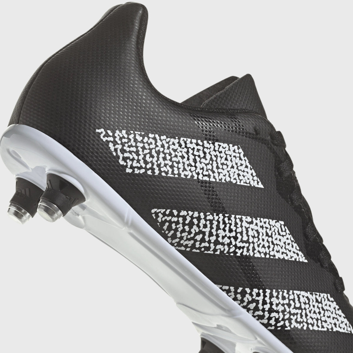 Adidas Junior SG Rugby Boots for Kids - Black Soccer Cleats for Firm Ground - Perfect for Youth Rugby, Soccer, and Football Training