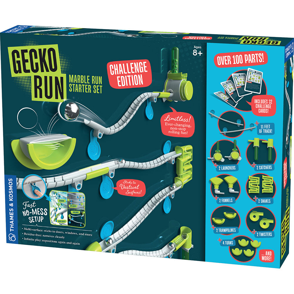Gecko Run: Marble Run Challenge Edition - STEM Educational Toy for Kids Ages 6-12 | Fun Building Blocks & Marble Maze Game for Creative Play | Perfect for Birthday Gifts & Classroom Learning Activities