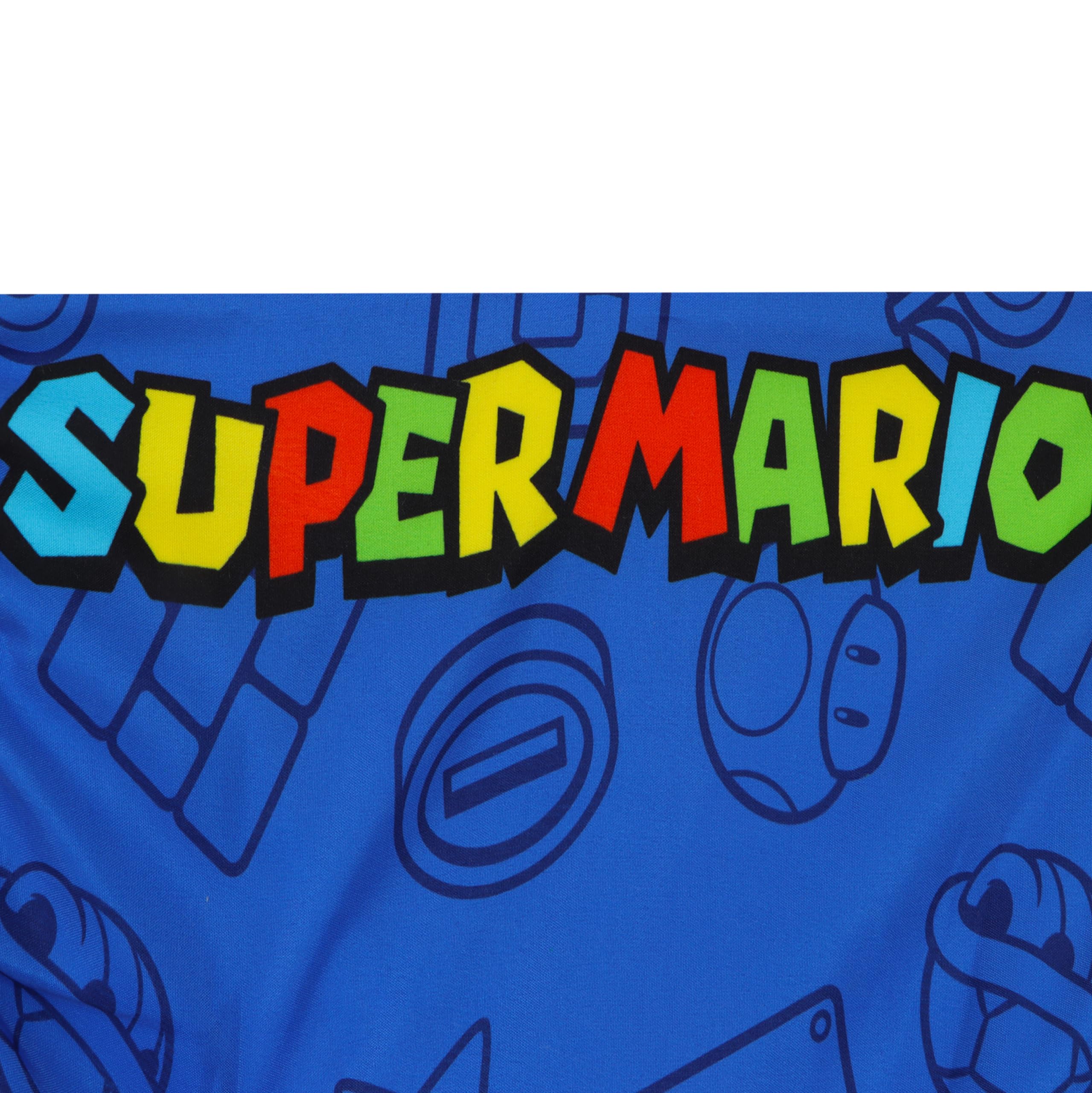 Super Mario Boys Swimwear Set - UPF 50+ Rashguard & Swim Trunks | Nintendo Gaming Themed Bathing Suit for Kids | Perfect for Pool Parties, Beach Vacations & Summer Water Activities