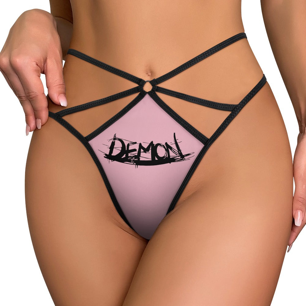 Sexy Demon T-Back Thong for Women - Lingerie & Underwear - Perfect for Cosplay, Halloween, and Sensual Nights