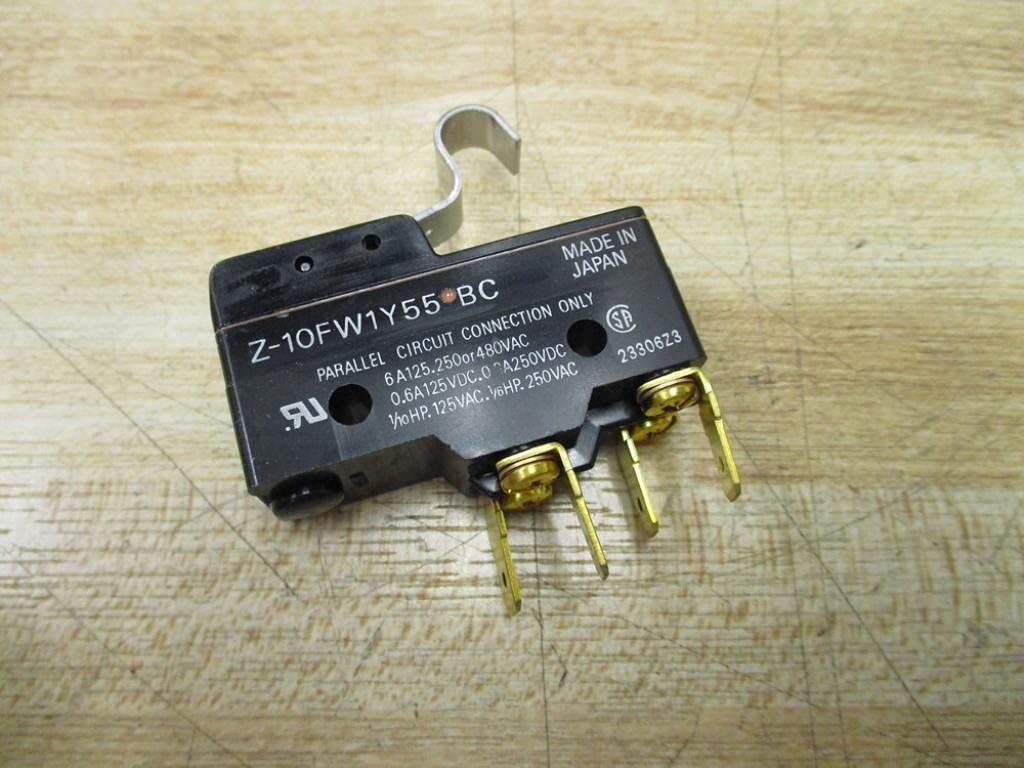 Omron Z-10FW1Y55-BC Basic Snap Switch 6A 125/250/480VAC - Durable Electrical Switch for Industrial Control Panels & Automation Systems
