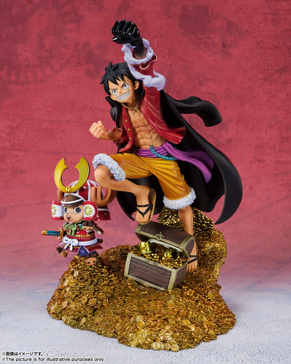 Bandai Spirits FiguartsZERO One Piece Monkey D. Luffy WT100 Commemorative Statue - Eiichiro Oda Illustration DAIKAIZOKU HYAKKEI Collectible Figure for Anime Fans & Display Collection | Perfect for Home Decor, Office Display, and Gift for One Piece Lovers