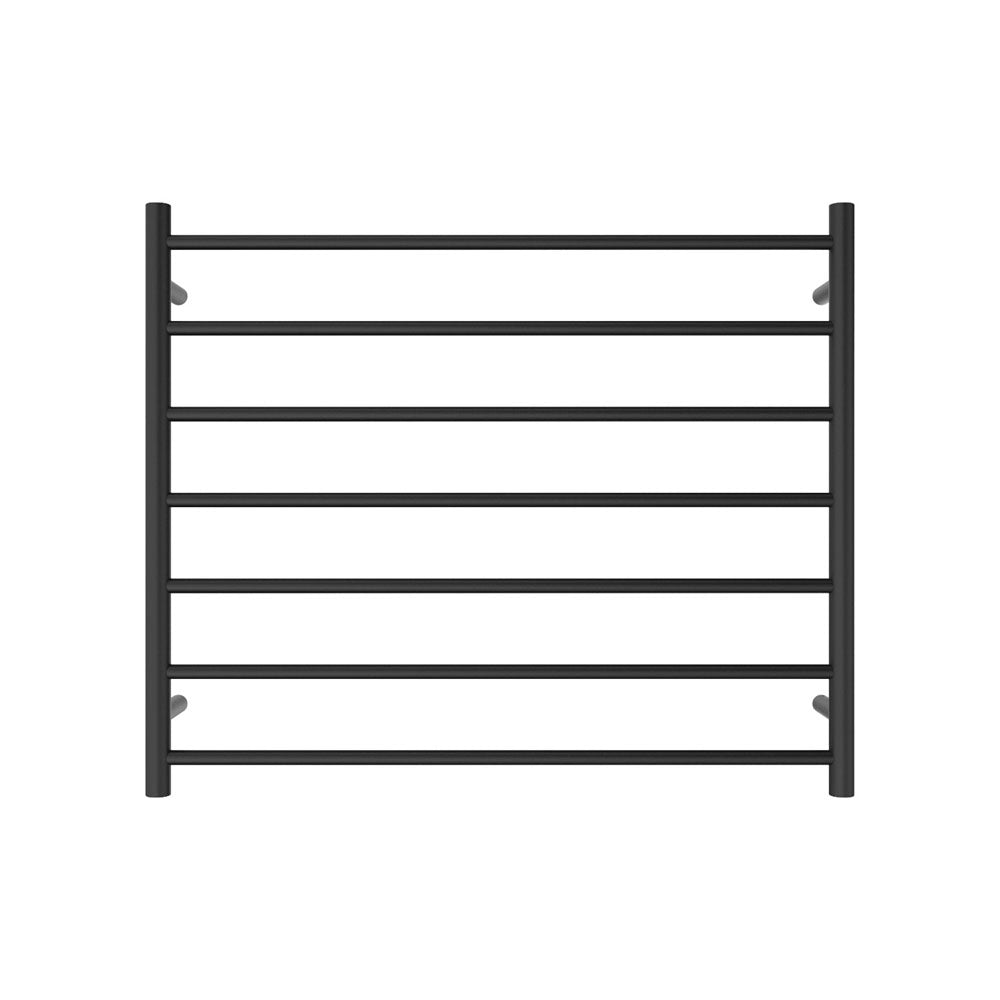 Fienza 8279075MB Isabella Heated Towel Rail - 35.4 x 29.5 Inch Bathroom Towel Warmer - Matte Black Finish - Perfect for Spa, Luxury Bathroom & Home Decor
