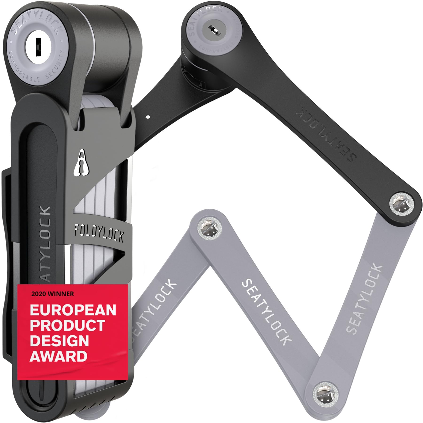 **FoldyLock Compact Folding Bike Lock – Award-Winning Lightweight High-Security Bicycle Lock – Heavy Duty Anti-Theft with Keys & Case for Bikes, Scooters – Perfect for Commuting, Travel & Urban Cycling**