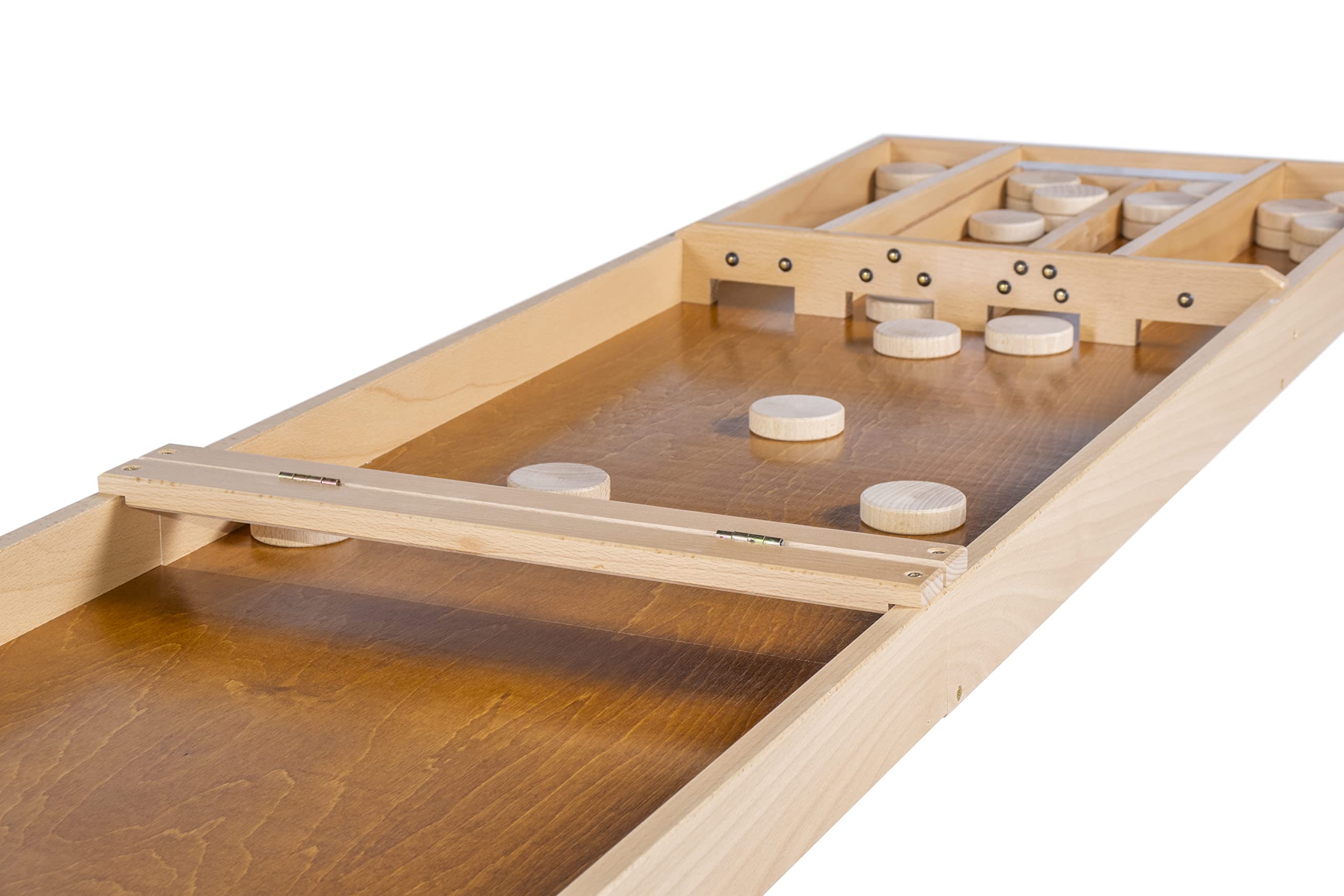 Premium Heemskerk Folding Dutch Shuffleboard Table HS-40 | Full-Size Sjoelbak with Storage Fold Design | Includes Accessories | Made in Netherlands | Perfect for Game Rooms, Bars & Family Game Nights