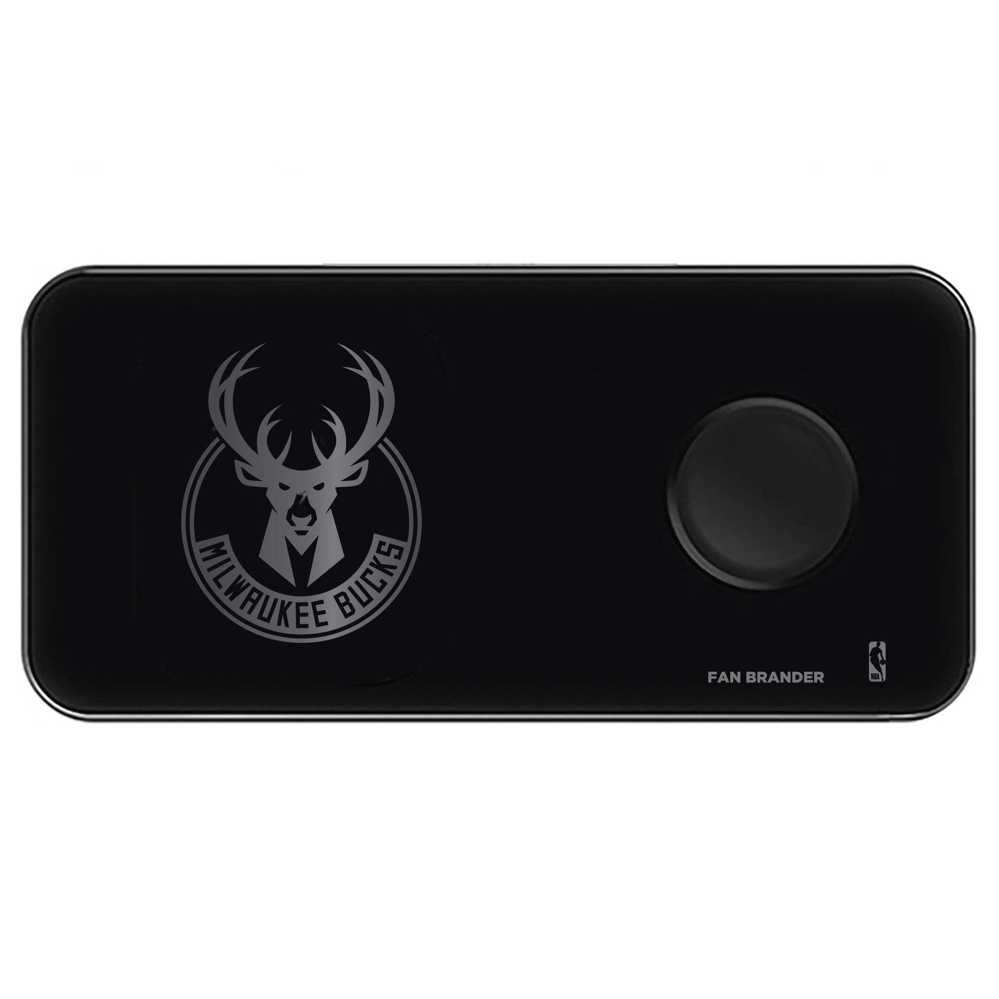 NBA 3-in-1 Wireless Charger with Laser Logo - Fast Charging for Phone, Watch & Earbuds