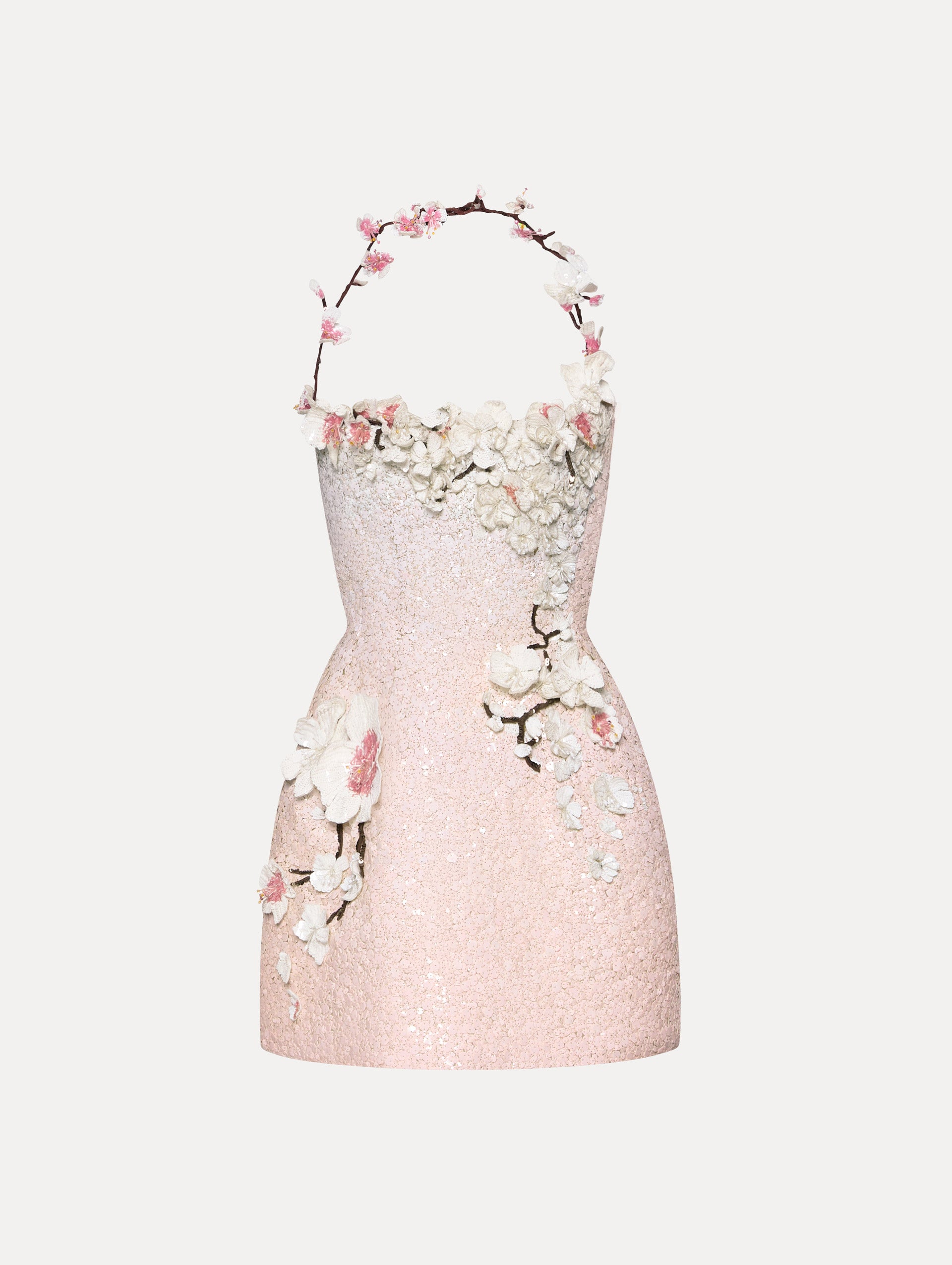 Elegant Cherry Blossom Sequin Party Dress for Women - Perfect for Cocktail Parties, Prom, Evening Events & Special Occasions
