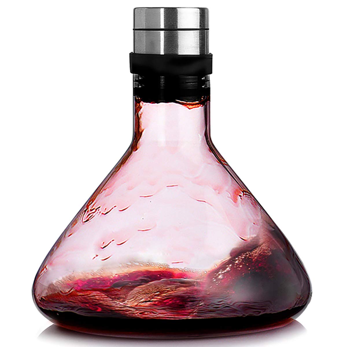 Premium 50oz Hand Blown Heat-Resistant Glass Wine Decanter with Lid - Elegant Red Wine Aerator Carafe for Enhanced Flavor | Perfect for Dinner Parties, Wine Tasting & Home Bar Accessories