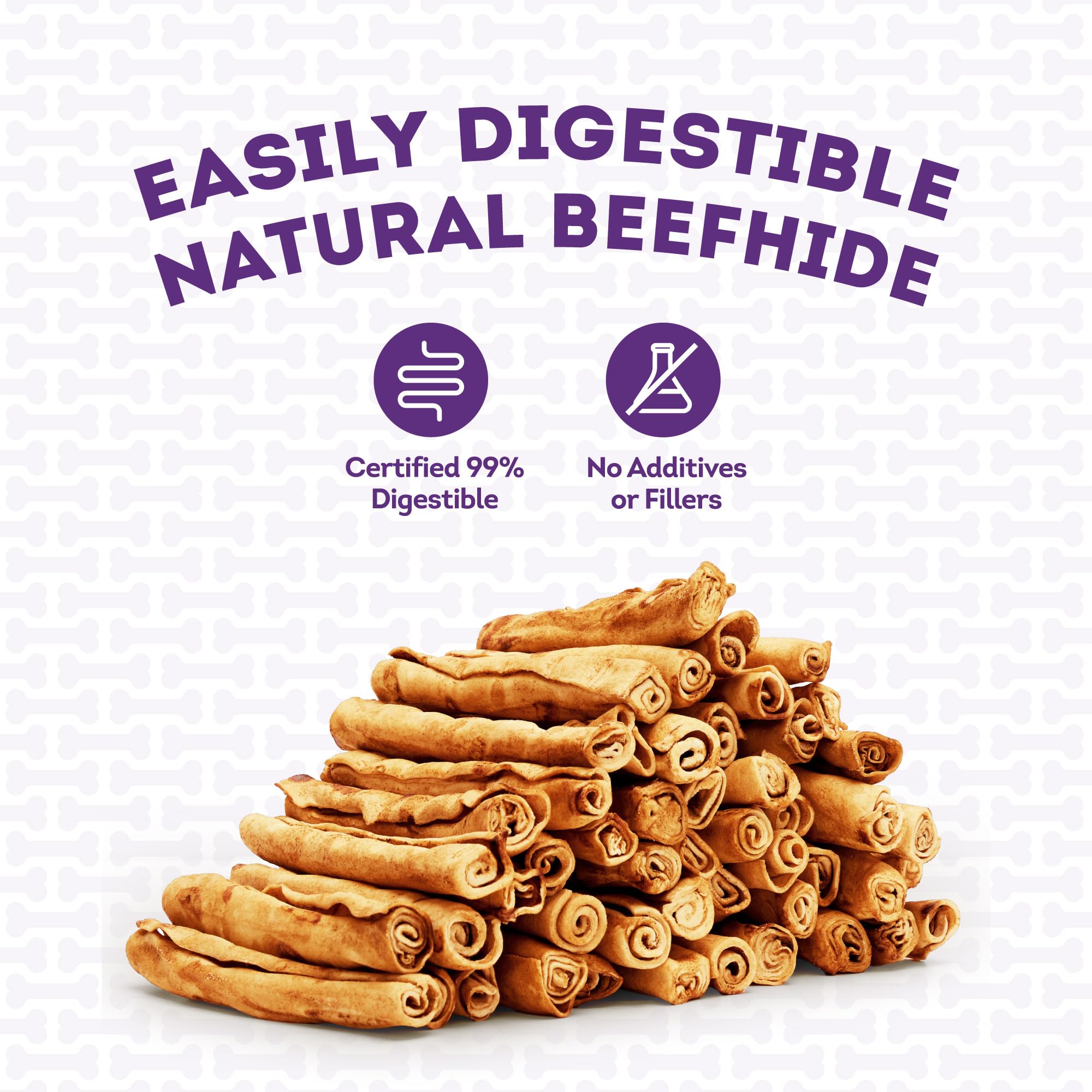 Premium American Beefhide Chip Rolls 5-6