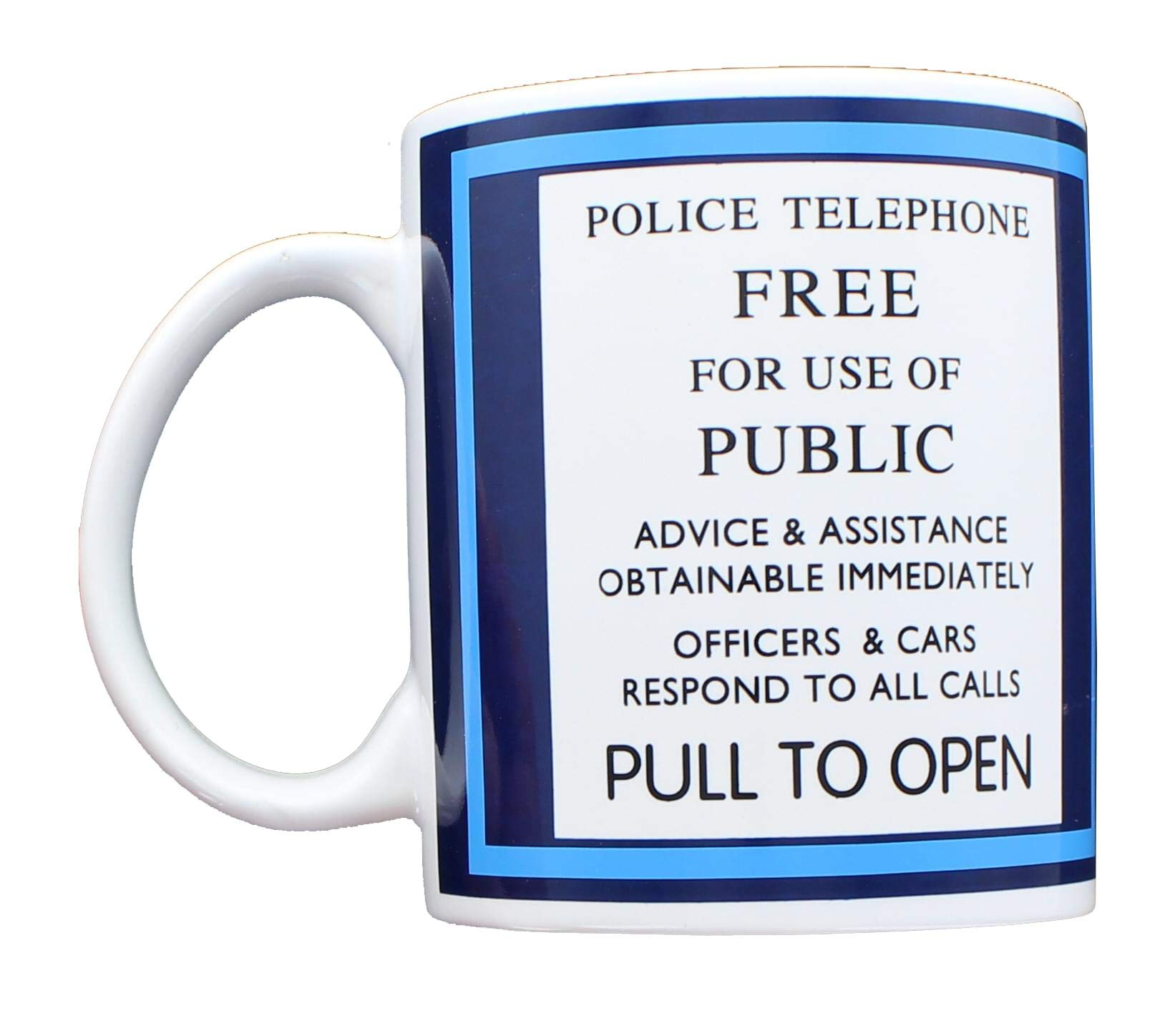 Doctor Who Tardis Police Box Ceramic Coffee Mug - Perfect for Sci-Fi Fans, Office Use & Gift Giving