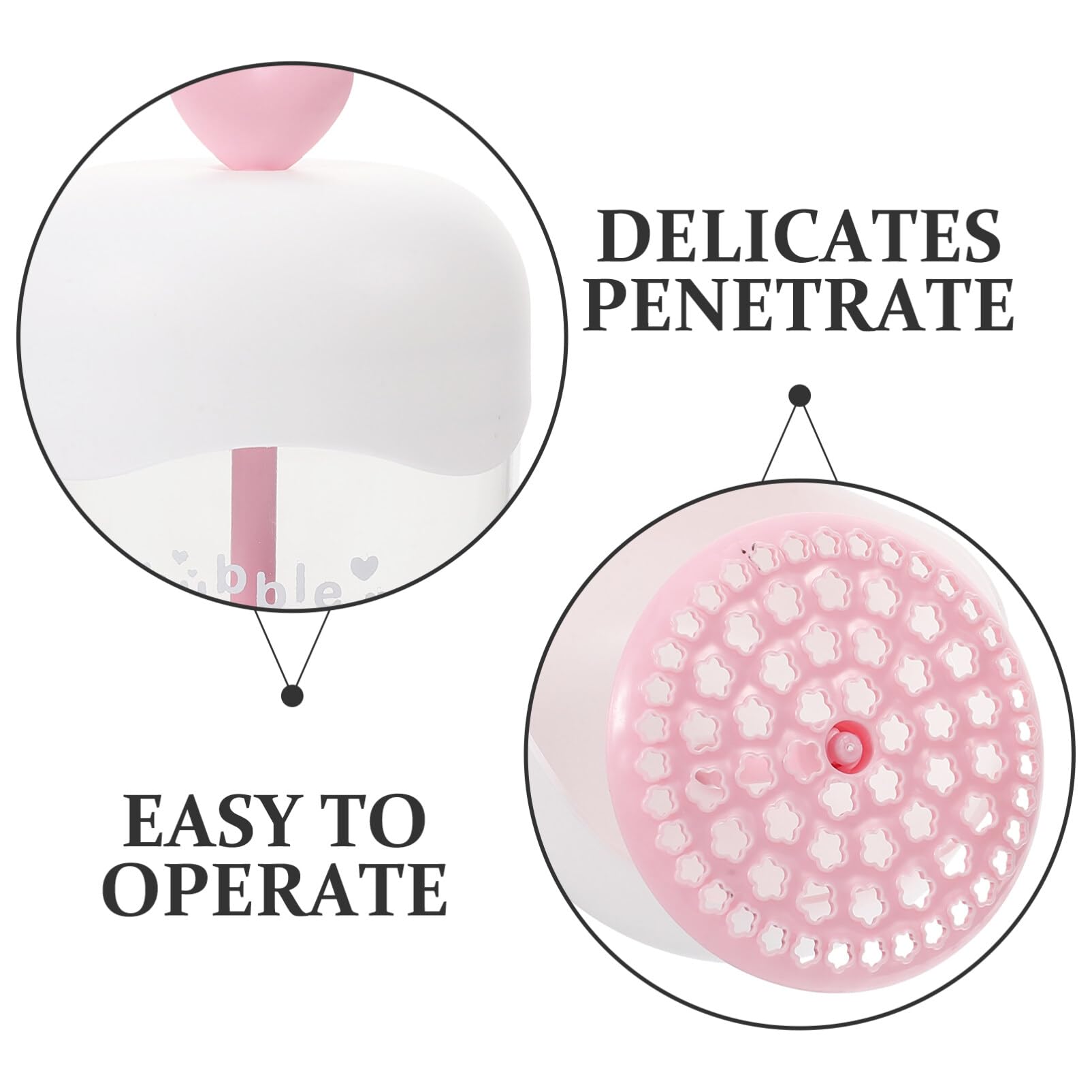 IPETBOOM Bubble Foam Maker - Face Wash Foamer & Marshmallow Maker for Deep Skin Cleansing | Pink Skincare Tool for Gentle Cleansing & Spa-like Experience at Home