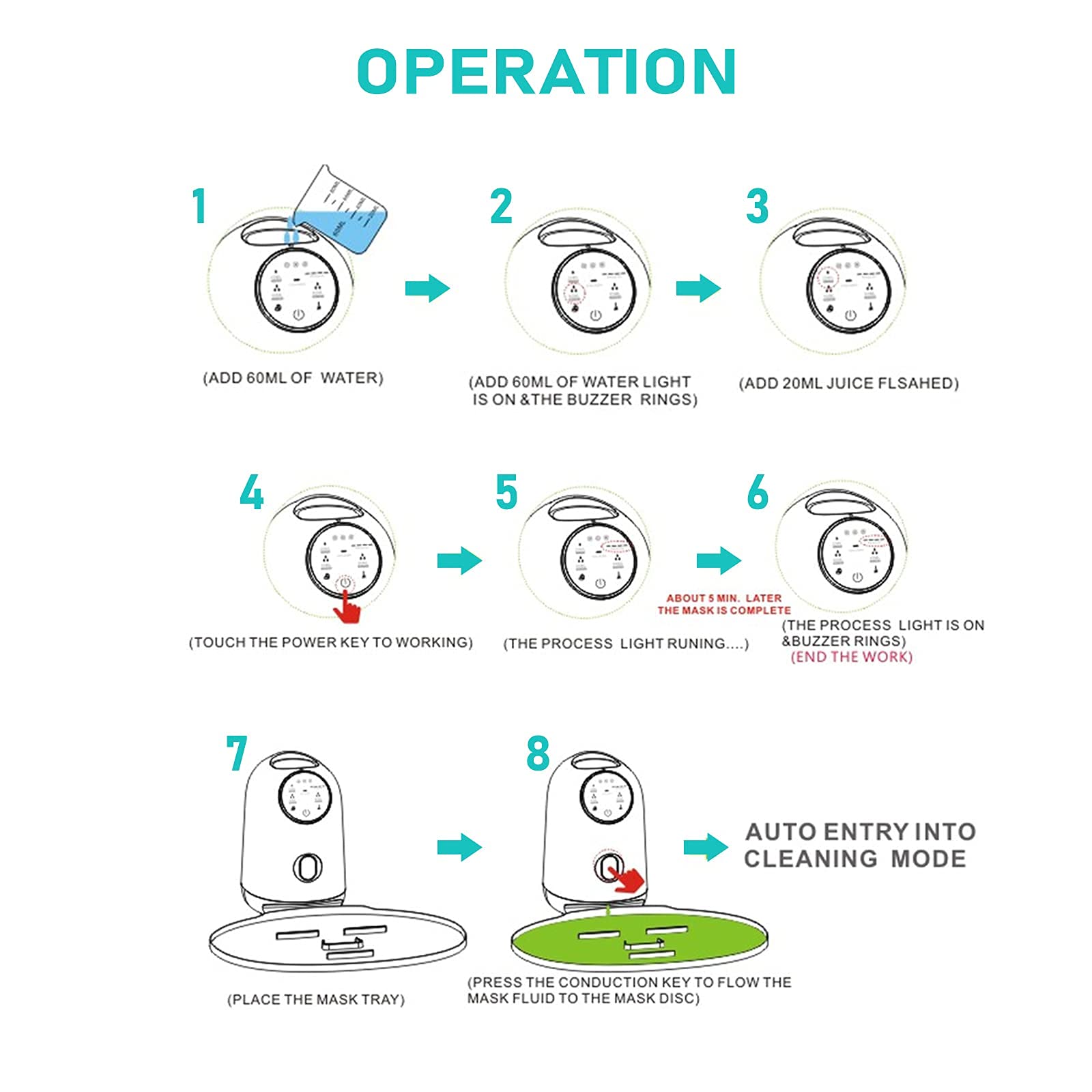 5-Minute DIY Face Mask Maker Machine for Natural Fruit & Vegetable Facial Masks - Home Skin Care & Beauty Tool with UK Plug | Perfect for Spa Days & At-Home Skincare Routines