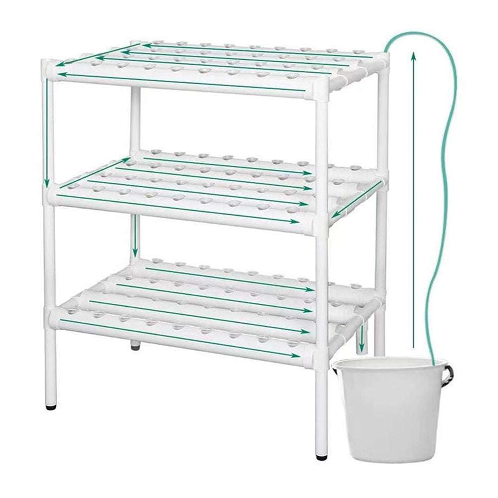 108-Site Hydroponic Grow Kit with Wheels - Indoor Vegetable Garden System for Home, Greenhouse & Urban Farming | Easy Setup & Space-Saving Design