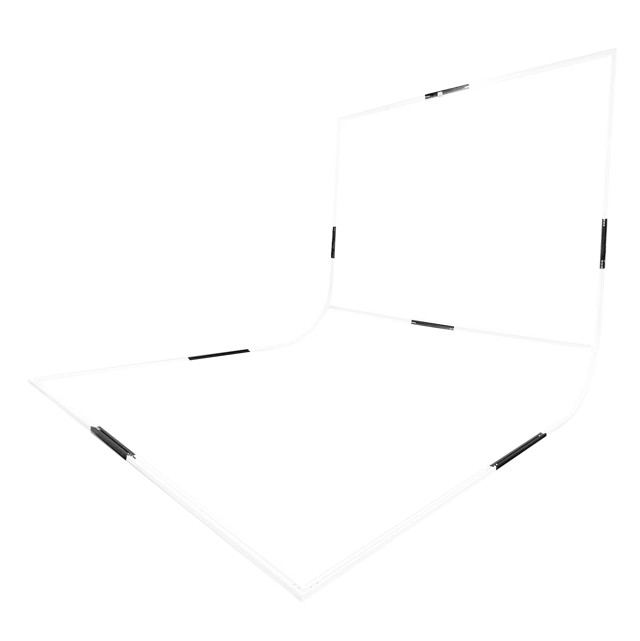 EasiFrame Curved Fabric Cyclorama System Frame Extension Kit V2 - Professional Photography Backdrop for Studio, YouTube & Product Shoots