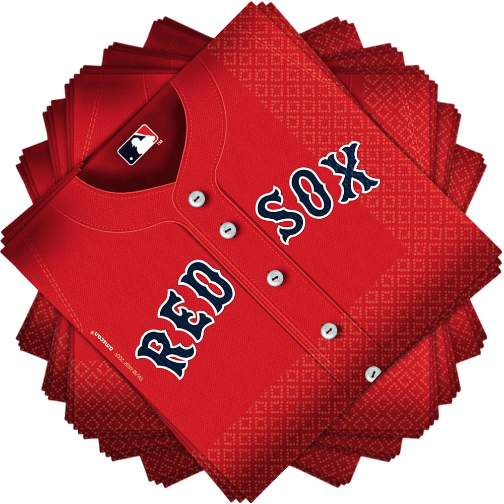 Boston Red Sox™ Official Team Luncheon Napkins - 6.5