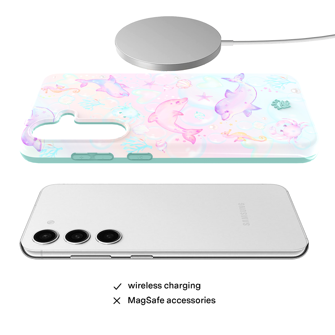 Aqua Angels Samsung Phone Case - Protective & Stylish Cover for Samsung Galaxy Series - Perfect for Everyday Use, Travel & Outdoor Activities