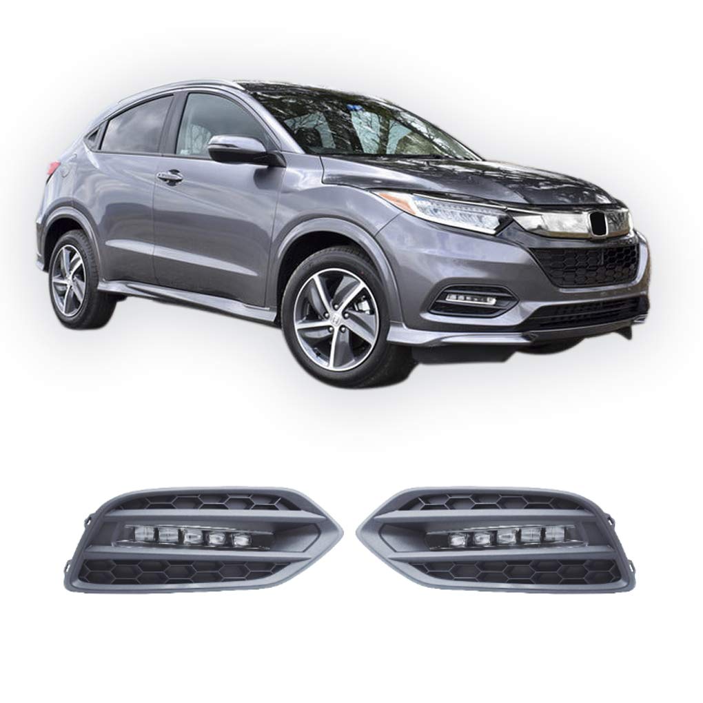 CONCEPT LED Fog Lights for 2019-2021 Honda HR-V (HRV) - Complete Assembly Kit (Left & Right) - Enhanced Visibility for Night Driving and Bad Weather Conditions