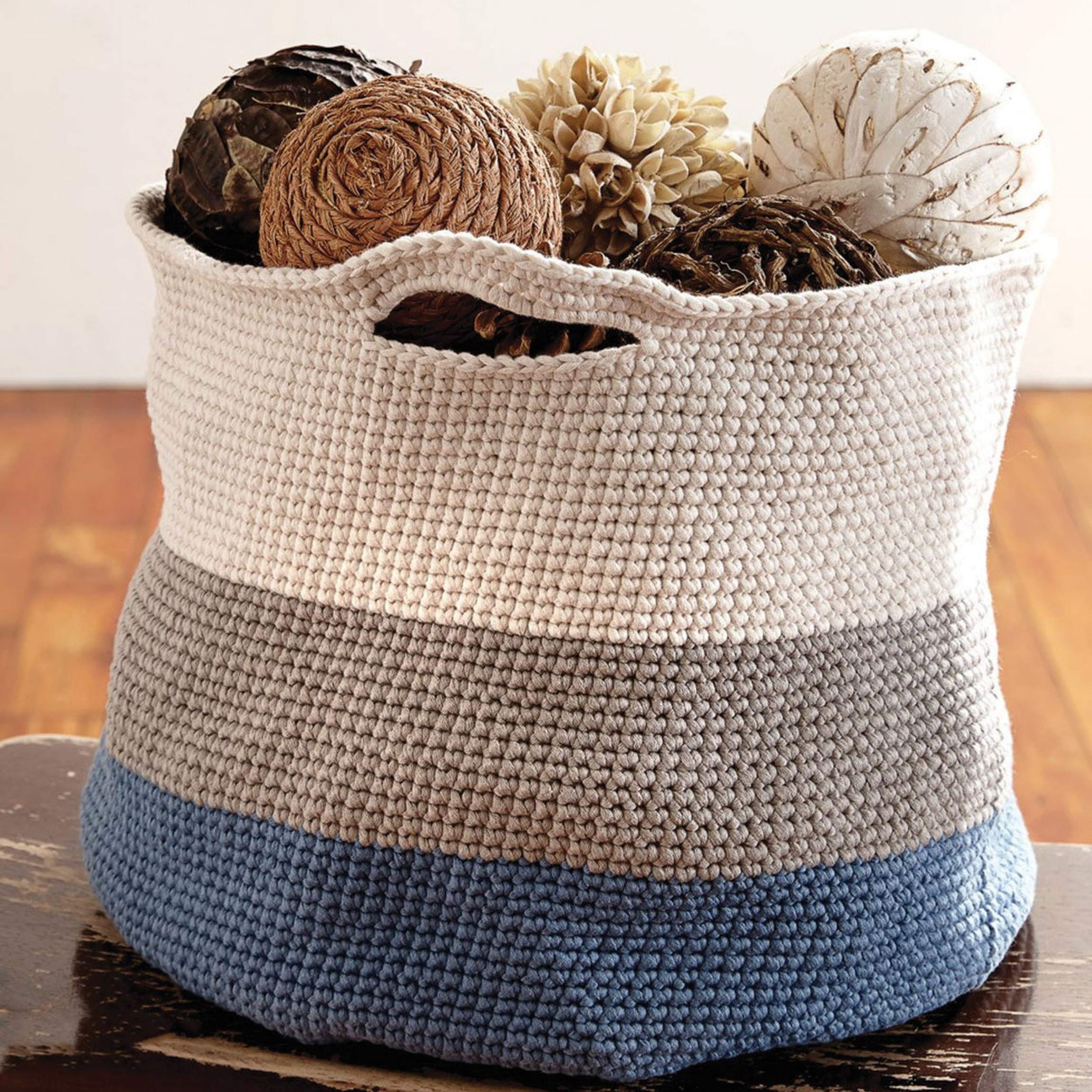 Bernat Maker Home Dec Yarn - 8.8oz Bulky Chunky Yarn (Gauge 5) - Steel Blue - Perfect for Knitting, Crocheting, and DIY Home Decor Projects