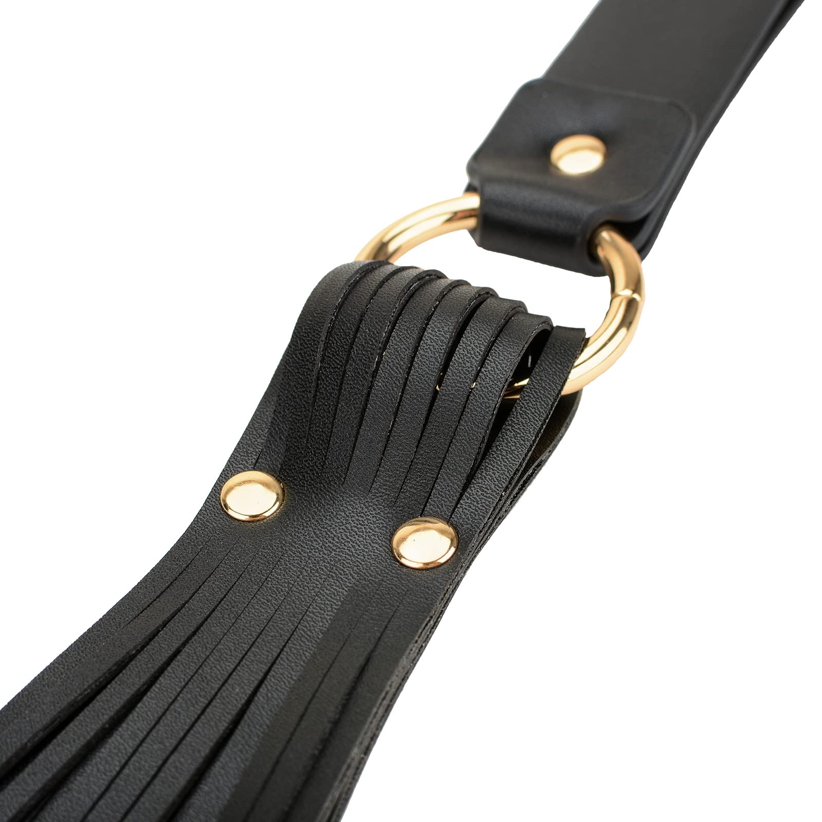Premium Faux Leather BDSM Flogger - Adult Spanking Paddle & Riding Crop for Sensual Play - Perfect for Couples, Roleplay, and BDSM Enthusiasts