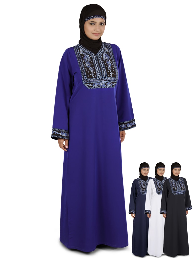 Elegant Adeena Abaya - Modest Muslim Dress for Women - Perfect for Prayer, Eid, and Special Occasions