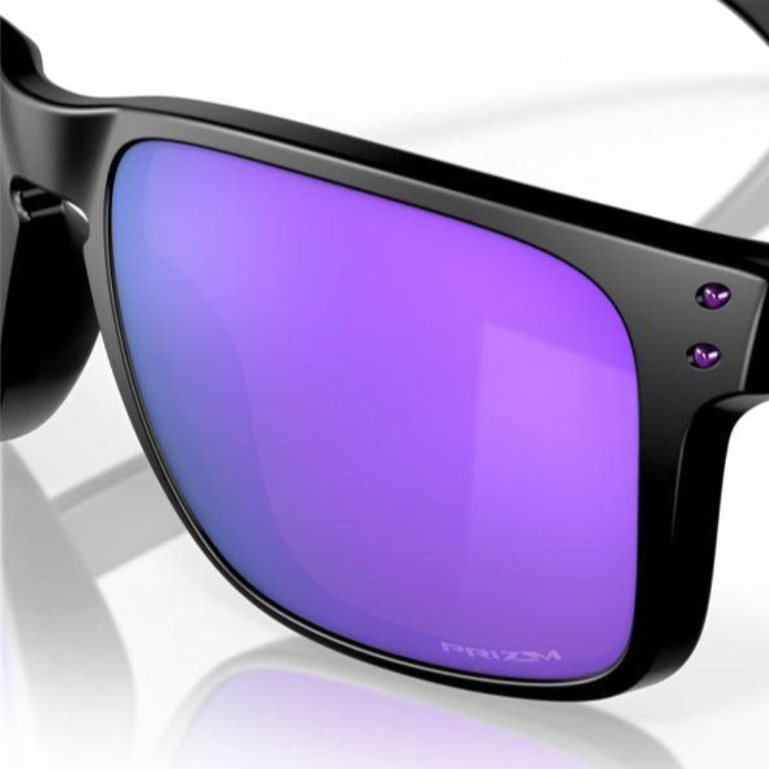 Oakley Holbrook XL Sunglasses Matte Black Frame with Prizm Violet Lenses - Model 0OO9417 941720 for Outdoor Sports & Driving